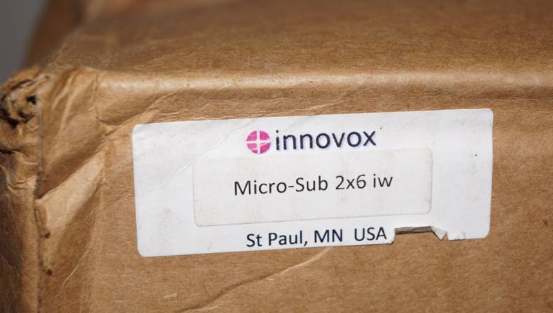 lot 18 image: Innovox Micro Sub Subwoofer  Bass High Definition In-Wall Pro Audio Speaker - NEW in Box