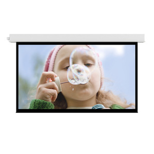 lot 3 image: New Da-Lite Advantage Electrol Model 84328LS Motorized Projection Screen ($2,000 Online)