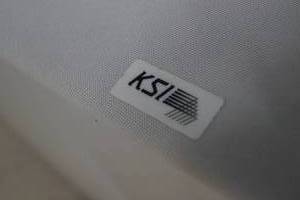 lot 103 image: KSI Professional Audio 2x2 Grid Adjustable Swivel Ceiling Mount Loudspeaker