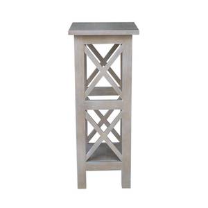 lot 149 image: International Concepts Weathered 30 in. H Gray X-sided Plant Stand OT09-3070X