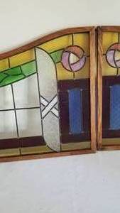lot 6 image: Stained Glass Window Set