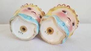lot 87 image: Lefton Salt and Pepper Shakers  Miss Dainty Girls
