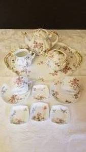 lot 35 image: Antique Limoges Tea Service