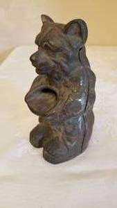 lot 55 image: Cast Iron Bear Still Bank