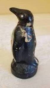 lot 56 image: Crown Toy Composition Penquin Bank