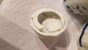 lot 24 image: Porcelain German 5 Piece Canister Set