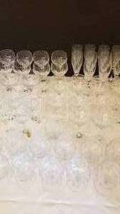 lot 34 image: Crystal Stemware Service Diana