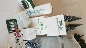 lot 74 image: Dept. 56 Forest of Evergreen Trees , Lot 10