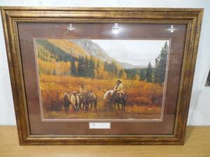 lot 24 image: Craig Tennant  Im Not going Home Cowboys Framed Print