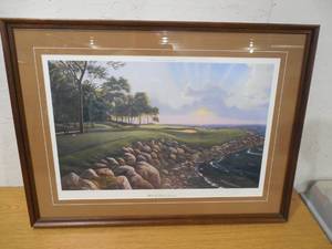 lot 36 image: Leo Stans #14 at Black Brook  golf Framed  print at Izatys best of Minnesota
