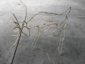 lot 57 image: Lighted Reindeer Sculpture