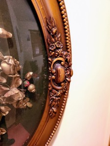 lot 34 image: Antique Framed Faux Floral Arrangement