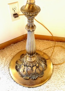 lot 49 image: Stained Glass Floor Lamp