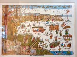 lot 118 image: Framed Basic Duck Hunting Techniques Print