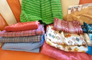 lot 128 image: Vintage Fabric And Patterns