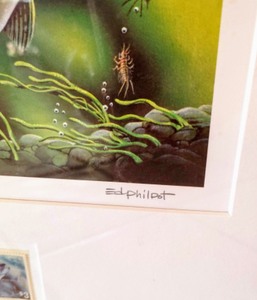 lot 168 image: Framed Ed Philpot Fish Print