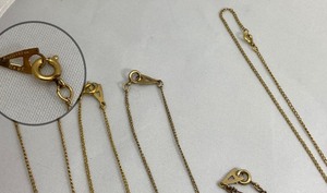 lot 11 image: Lot of Gold Filled Jewelry- 4 Necklaces & 1 Bracelet