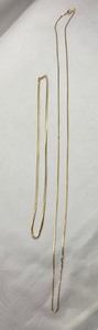 lot 12 image: 2 14kt Yellow Gold Chains