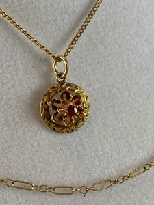 lot 13 image: 3 Gold Filled Necklaces