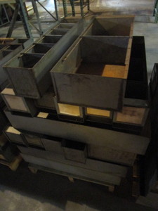 lot 139 image: STEEL STORAGE BINS