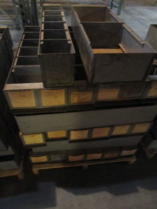 lot 140 image: STEEL STORAGE BINS