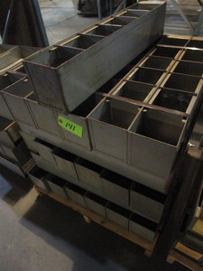 lot 141 image: STEEL STORAGE BINS