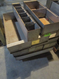 lot 142 image: STEEL STORAGE BINS
