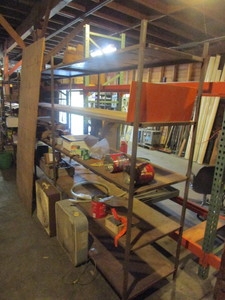lot 143 image: STEEL, ONE PIECE SHELVING UNIT - VERY LONG