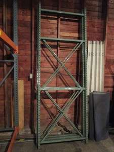 lot 145 image: TEARDROP PALLET RACKING UPRIGHTS