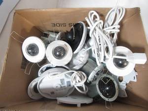 Lot of Axis Security Camara and mounting equipment 6 total cameras