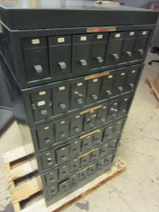 lot 212 image: TECHNICON LAB AID SLIDE FILE SYSTEMFILE CABINET