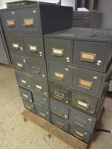 lot 213 image: LIT-NING CARD FILE CABINETS