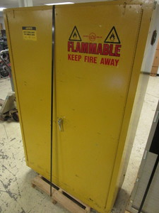 lot 217 image: JUST-RITE SAFETY STORAGE CABINET FOR FLAMMABLE LIQUIDS