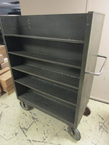 lot 220 image: ROLLING SHELF UNIT