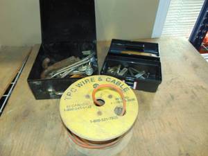 lot 77 image: Lot of Misc. Tools and Wire