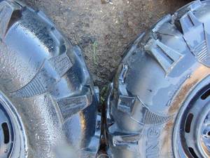 lot 147 image: Set of ATV Tires and Rims