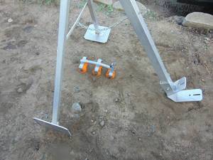 lot 152 image: Aluminium Frame With Winch