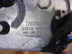 lot 168 image: Boat Trailer Winch