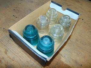lot 184 image: (6) Electric Insulators