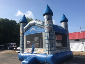 lot 222 image: 13 x 14 Moonwalk Castle With Blower