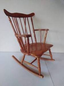 lot 58 image: Vintage Childs Rocking Chair