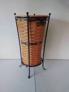 lot 63 image: Longaberger Umbrella Basket with Stand