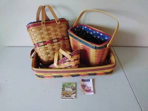 lot 82 image: Four Longaberger Fourth of July Baskets