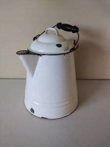 lot 84 image: Vintage Enamelware Coffeepot