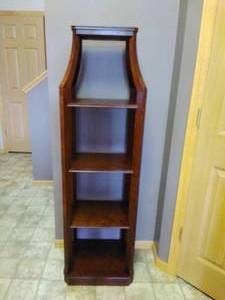 lot 110 image: Tall Wooden Display Shelf