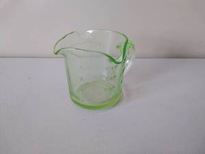 lot 115 image: Vintage Uranium Glass Measuring Cup