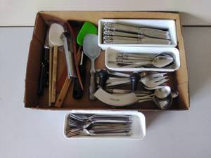 lot 163 image: Silverware & Miscellaneous Kitchen Utensils