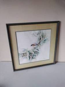lot 170 image: Signed Piece of Watercolor Art