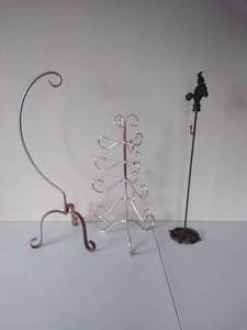 lot 188 image: Three Metal Display Stands