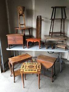 lot 201 image: Lot of Tables and Benches